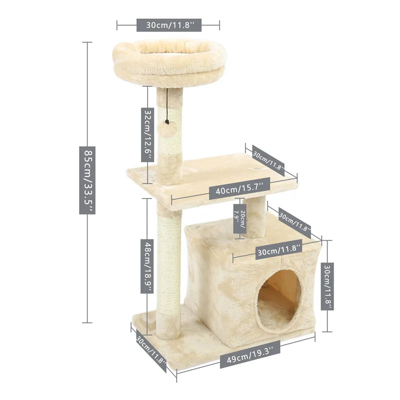 Cat Tree Luxury Cat Tower.