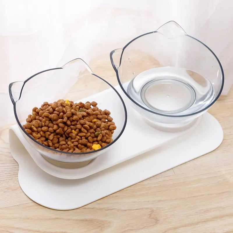 Non-Slip Double Cat Bowl Pet Water Food BOWL - Big Pet Buys