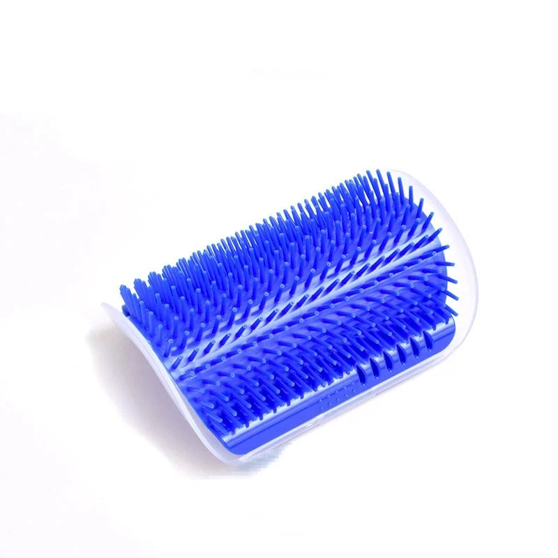 Attachable cat scratching brush.