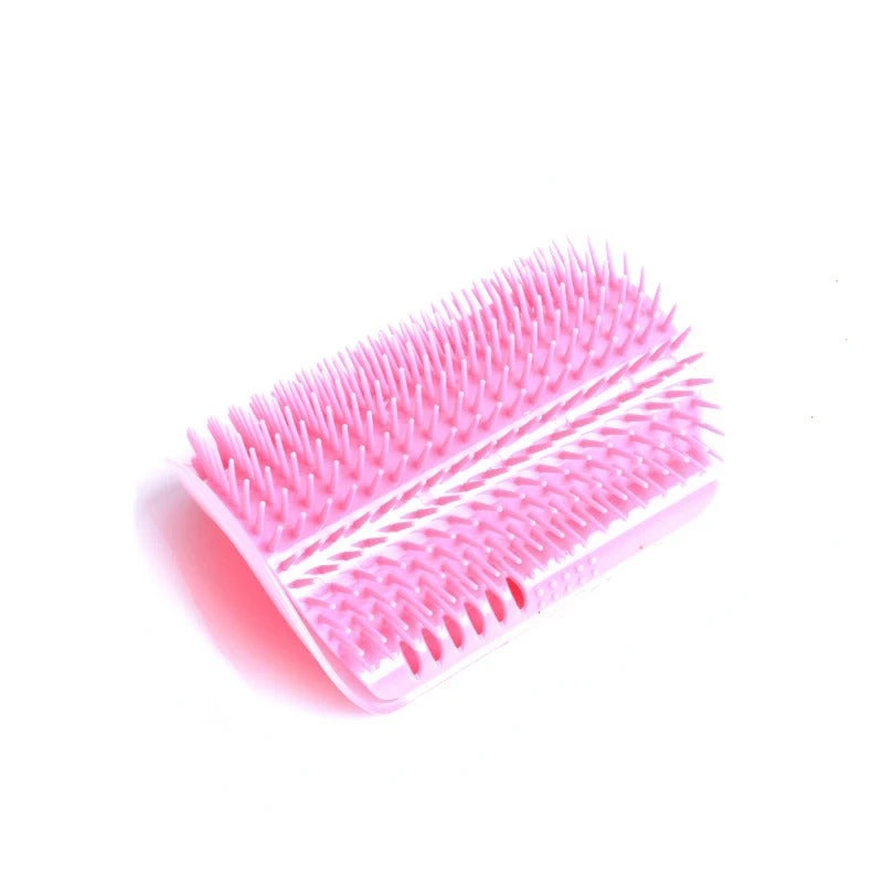 Attachable cat scratching brush.